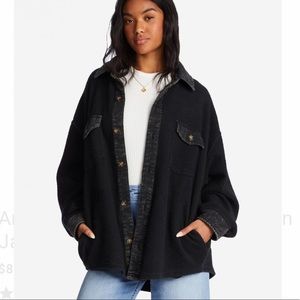 Billabong anytime shacket fleece button down jacket